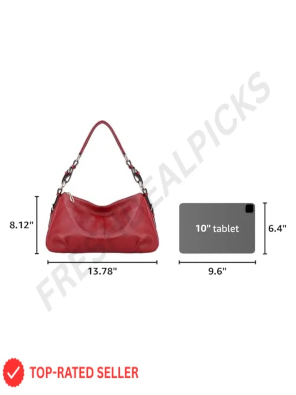 Vintage Leather Hobo Bag for Women Adjustable Handle Top Grain Cowhide Purse